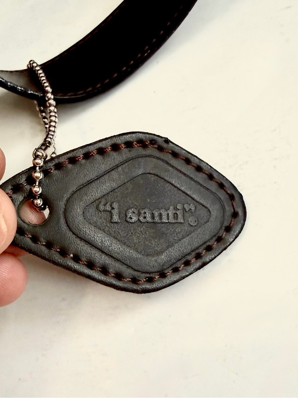 Vintage i santi Italian Leather Brown Shoulder Bag - Picture 8 of 13